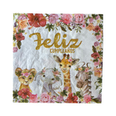 SERVILLETA ANIMALITOS ROSA X20 UNIDADES